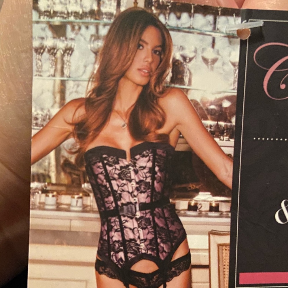 Satin and Lace Bustier Corset